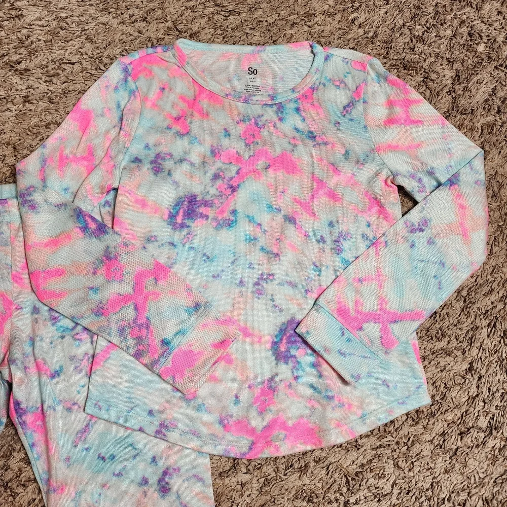 SO Tie-Dye Pajamas Set Girls Medium 8